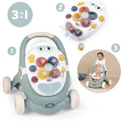 Навчально-ігровий центр Smoby Little 3 в 1 зі з&rsquo;ємною панеллю, 12 міс.+ 140304