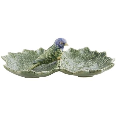Подвійна миска з блакит. пташкою Cineraria Bordallo Pinheiro 65002704