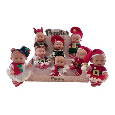 Пупс Marina & Pau Pepote Magic Christmas в новогоднем костюме 26 см в ассортименте 934