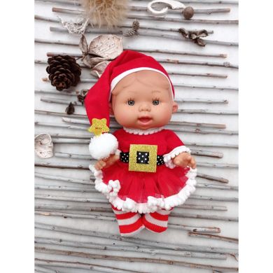 Пупс Marina & Pau Pepote Magic Christmas в новогоднем костюме 26 см в ассортименте 934