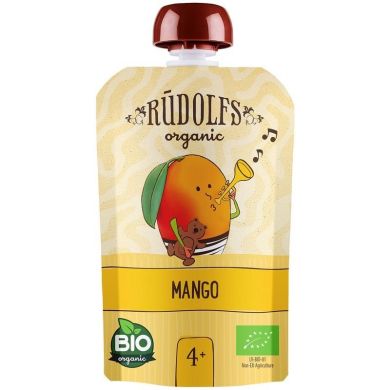Пюре Манго органічне (90 г) 4+ Rudolfs 4751017943083