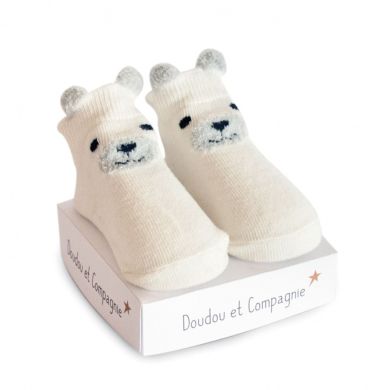 Шкарпетки DouDou NEWBORN звірятка-резиночки, 0-6міс, у коробці, DC3705 DC3705