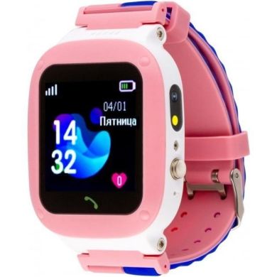 Смарт-годинник AmiGo GO004 Splashproof Camera+LED, Pink GO004
