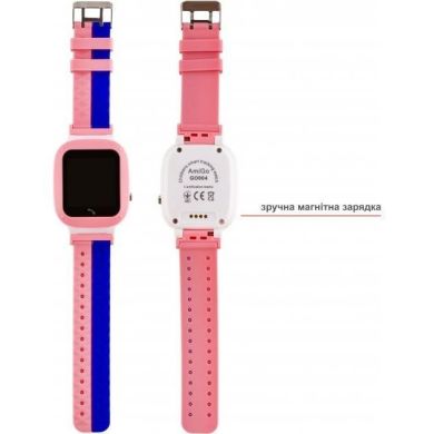 Смарт-часы AmiGo GO004 Splashproof Camera+LED, Pink GO004
