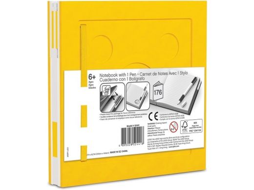 Блокнот з ручкою LEGO Stationery Deluxe жовтий 4003064-52441