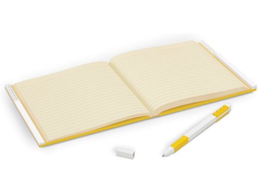 Блокнот с ручкой LEGO Stationery Deluxe желтый 4003064-52441