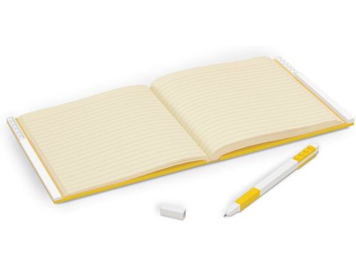 Блокнот з ручкою LEGO Stationery Deluxe жовтий 4003064-52441