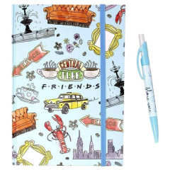 Блокнот Blue sky с ручкой в наборе Friends SLFS023