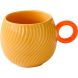 Чашка 350 мл з порцеляни у коробці WAVES ORANGE POZZI MILANO 1760WAVO