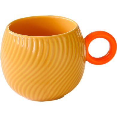 Чашка 350 мл з порцеляни у коробці WAVES ORANGE POZZI MILANO 1760WAVO
