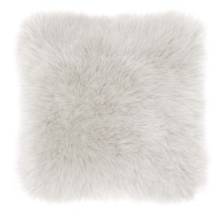Декоративна подушка з овечої шкіри та замші 45x45см, білий Tiseco 3294WHITE