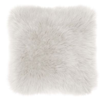 Декоративна подушка з овечої шкіри та замші 45x45см, білий Tiseco 3294WHITE