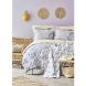 Комплект постельного белья Karaca Home с покрывалом Veronica евроразмер Серый 200.15.01.0062, евроразмер