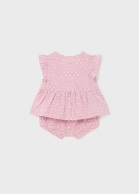 Комплект платье короткий рукав с шортами 2C, р.56 Розовый Mayoral 1202