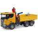 Машинка игрушечная Автомобиль Scania Super 560R с краном-манипулятором и аксессуарами Bruder 03551