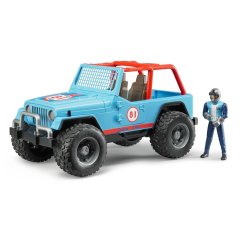 Машинка игрушечная джип Рэнглер Кросс + фигурка гонщика Bruder 02541