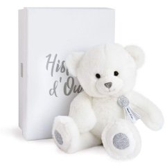 М'яка іграшка DouDou Ведмідь Шармі у коробці 24 см білий HO2805