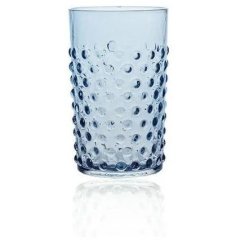 Набір 2шт стаканів Blue Smoke Hobnail 200мл, синій димч. KLIMCHI 21013/200-334/27/2