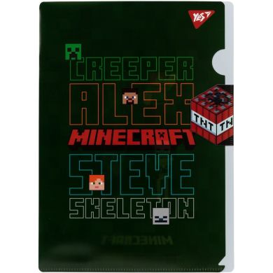 Папка-уголок A4 с клапаном Minecraft YES 492107