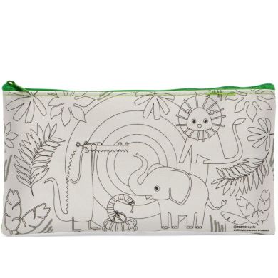 Пенал-розмальовка Джунглі з фломастерами Crayola 15764-A