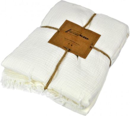 Покривало бавовняне SoundSleep Muslin white 93055246, 200 x 260