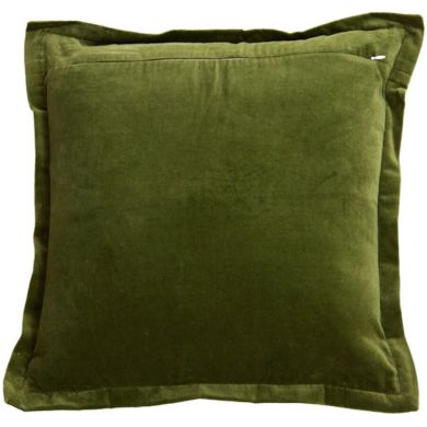 Подушка 45x45 см BAXLEY оксамит темно-зелений + льон натуральний Light&Living 6884878