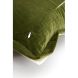 Подушка 45x45 см BAXLEY оксамит темно-зелений + льон натуральний Light&Living 6884878