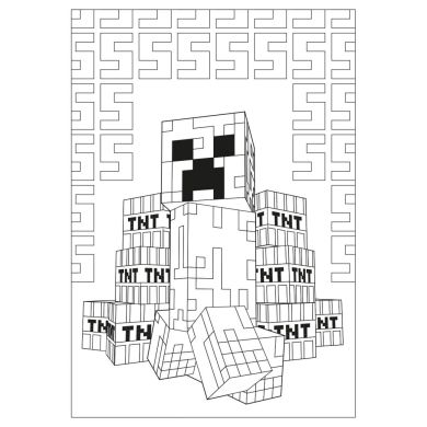 Раскраска А4 YES Minecraft, 12 стр. 742915
