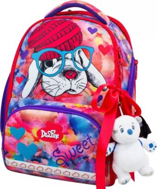 Школьный ранец, мешок, пенал, игрушка Кролик DeLune 10-002