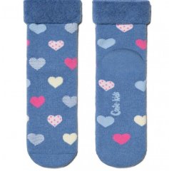 Махровые носки SOF-TIKI с отворотом синие