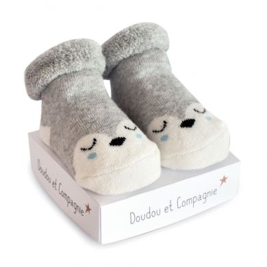 Носки DouDou NEWBORN носочки-зверюшки, 0-6мес, в коробке, DC3706 DC3706