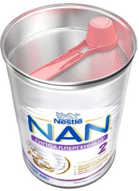 Гипоаллергенная смесь Nestle NAN 3 с 12 месяцев 400 г 12305801 7613034080028