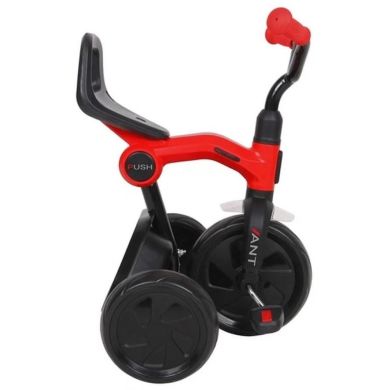 Велосипед складаний триколісний дитячий із батьківською ручкою Ant+ Red Qplay T190-2Ant+Red