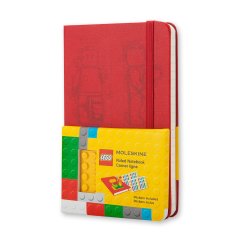 Записная книга Moleskine LEGO-14 9 х 14 см 192 страницы в линию Красная LELE14MM710