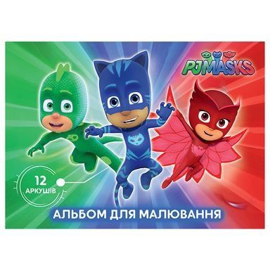 Альбом для рисования 12 л PJ Masks Перо 120453