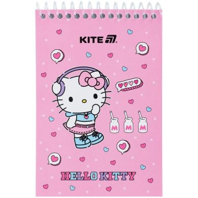 Блокнот на спіралі 48 аркушів, А6 Hello Kitty-1 HK25-196-1