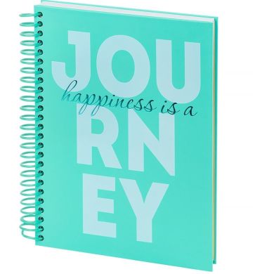 Блокнот на спіралі тверда обкладинка, А5, 120 аркушів, клітинка, Journey 8464-3-A