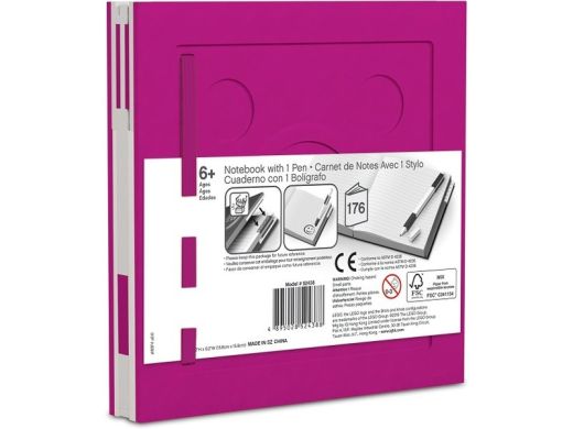 Блокнот с ручкой LEGO Stationery Deluxe фиолетовый 4003064-52438