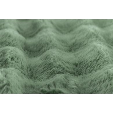 Декоративна подушка з хутра кролика, 45x45 см, зелений Tiseco 3531GREENSAGE
