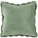 Декоративна подушка з хутра кролика, 45x45 см, зелений Tiseco 3531GREENSAGE