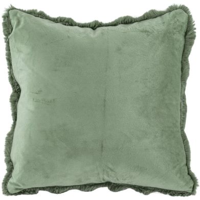 Декоративна подушка з хутра кролика, 45x45 см, зелений Tiseco 3531GREENSAGE