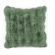 Декоративна подушка з хутра кролика, 45x45 см, зелений Tiseco 3531GREENSAGE