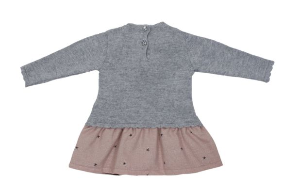 Детское платье Dr. Kid 9M Серое DK384/OI20
