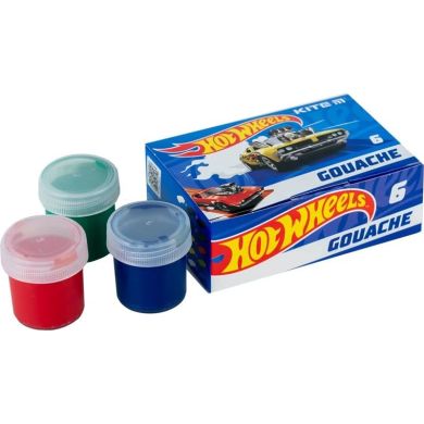 Гуаш, 6 кольорів, 20 мл Hot Wheels Kite HW23-062