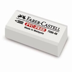 Гумка Faber-Castell 7086-48 біла вініл економічна 6539