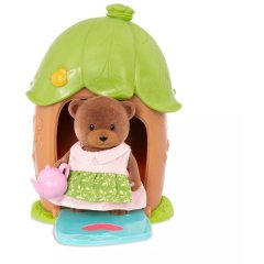 Игровой набор Li'l Woodzeez Домик с сюрпризом зеленая крыша, 1 фигурка медведя, 1 аксессуар Li'l Woodzeez WZ6614Z
