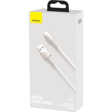Кабель Baseus USB to Type-C 66W 1m CAKF000102 білий