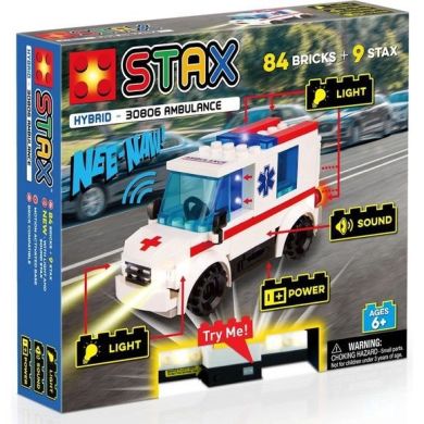 Конструктор электронный STAX Ambulance белый LS-30806