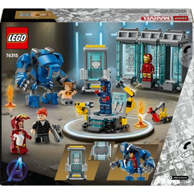 Конструктор Лабораторія Залізної Людини: зал обладунків LEGO Super Heroes 76315