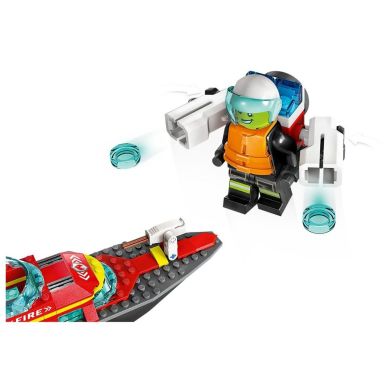 Конструктор LEGO City Човен пожежної бригади 144 деталей 60373